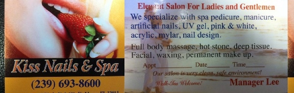 Kiss Nails & Massage 10580 Colonial Blvd Fort Myers Florida 