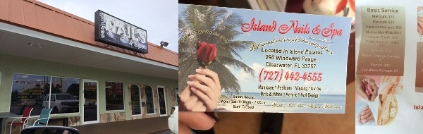 Island Nails & Spa Salon 290 Windward Passage Clearwater Beach Florida 